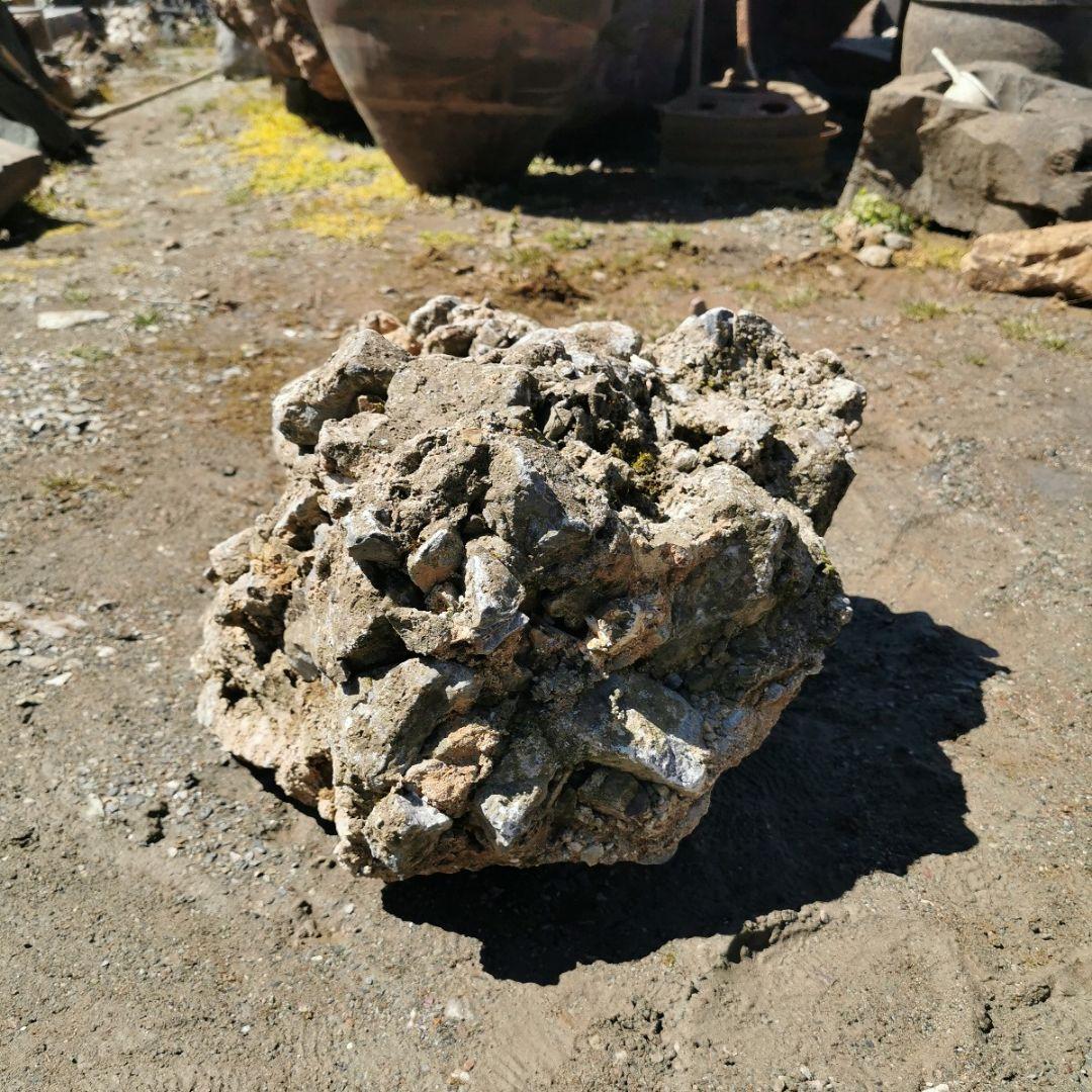 岐阜県　揖斐川産　さざれ石　64キロ　庭石　鑑賞石　石　庭　坪庭　ガーデニング