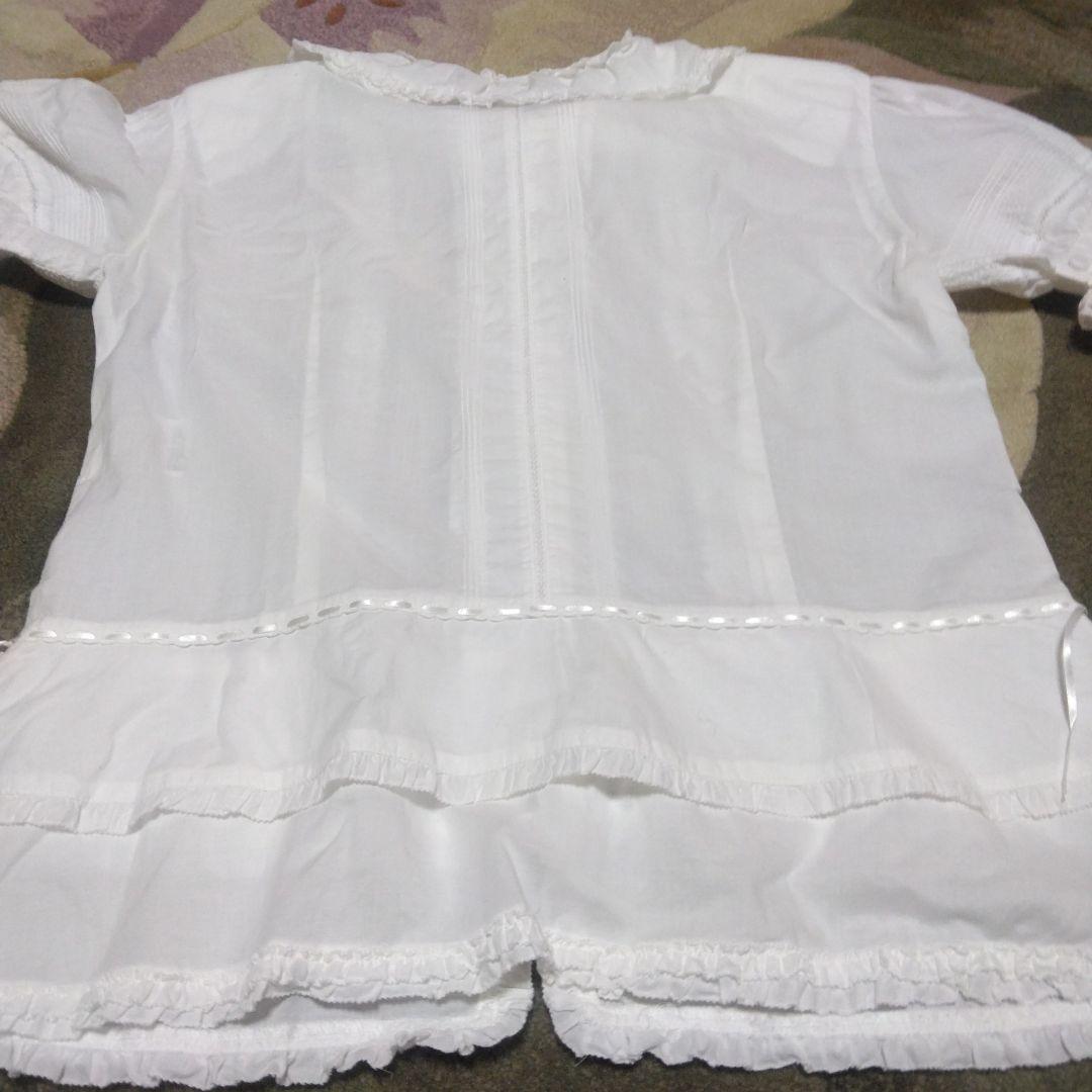 夏セール　ピンクハウス　美品ホワイト フリル付き 半袖ブラウス