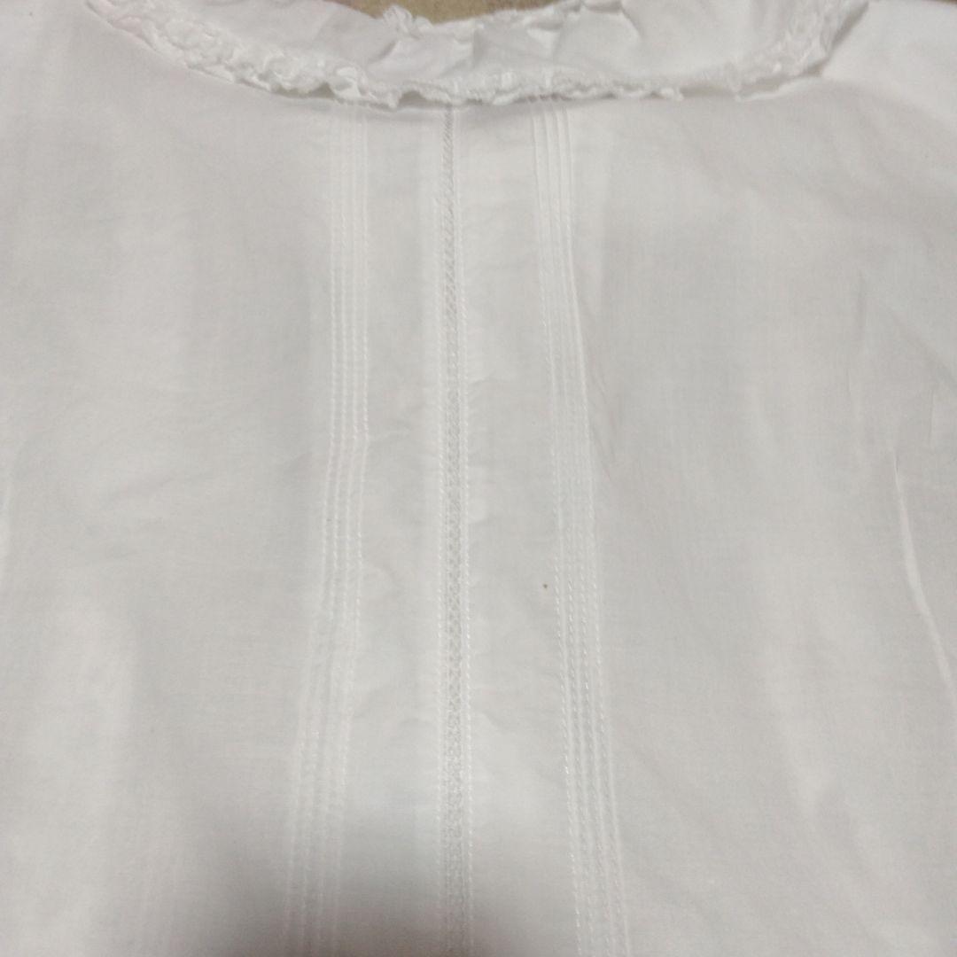 夏セール　ピンクハウス　美品ホワイト フリル付き 半袖ブラウス