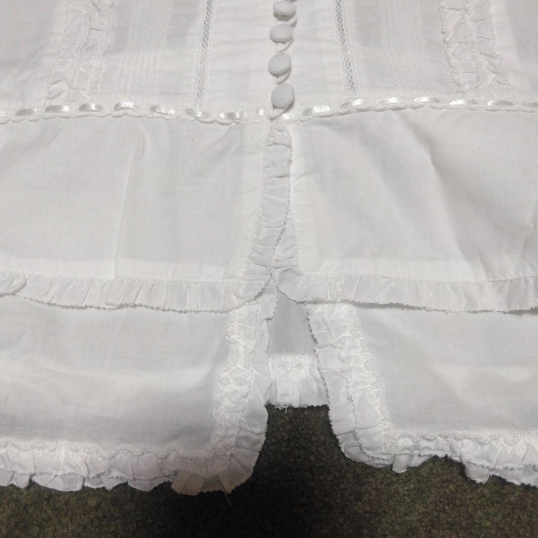 夏セール　ピンクハウス　美品ホワイト フリル付き 半袖ブラウス