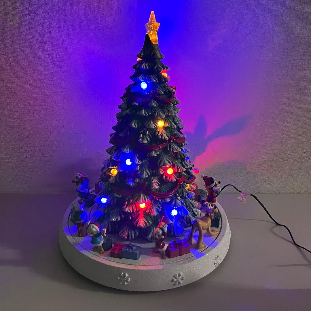 コストコ ディズニー クリスマス 回転ツリー ライト&ミュージック付き