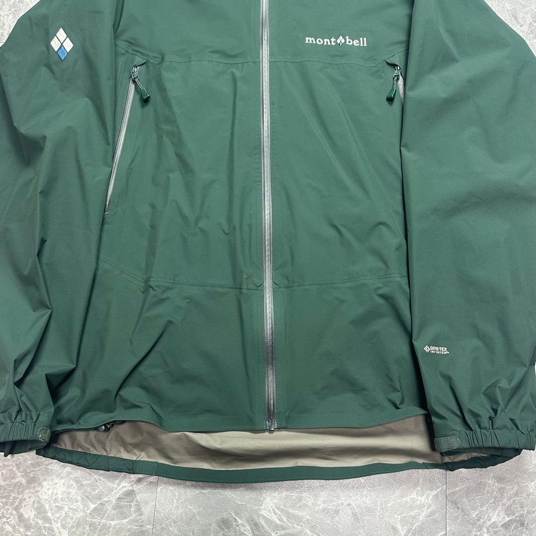 モンベル　ゴアテックス　レイントレッカー　グリーン　マウンテンパーカー　L 希少