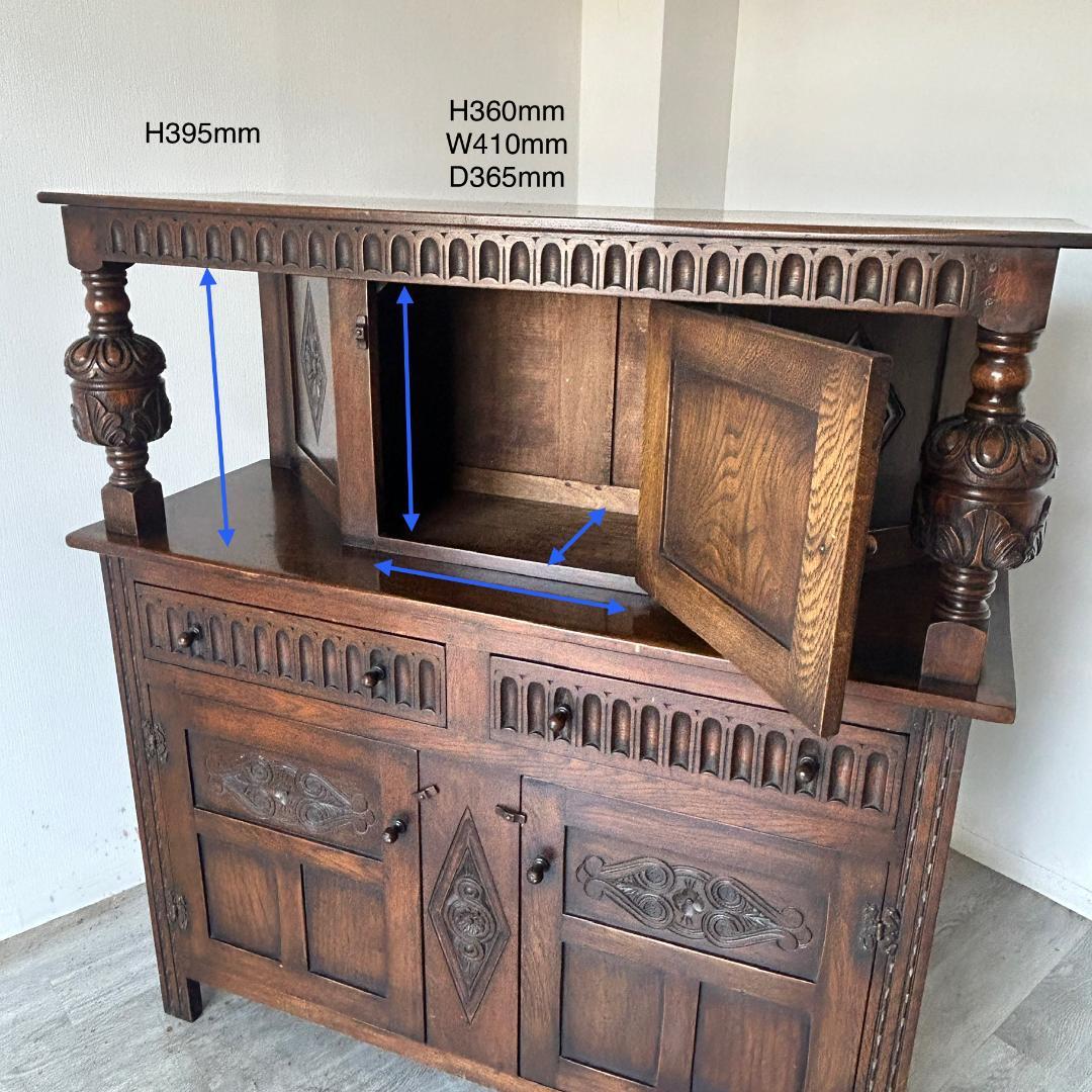 イギリス アンティーク家具 コートカップボード 781A