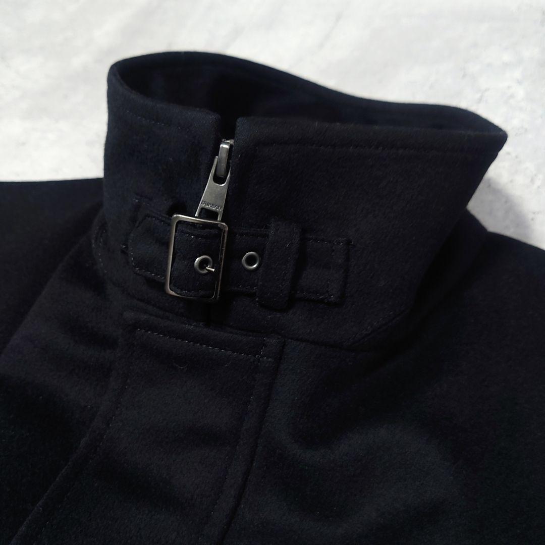 D'URBAN ロロピアーナ DOESKIN スタンドカラーコート LL 黒