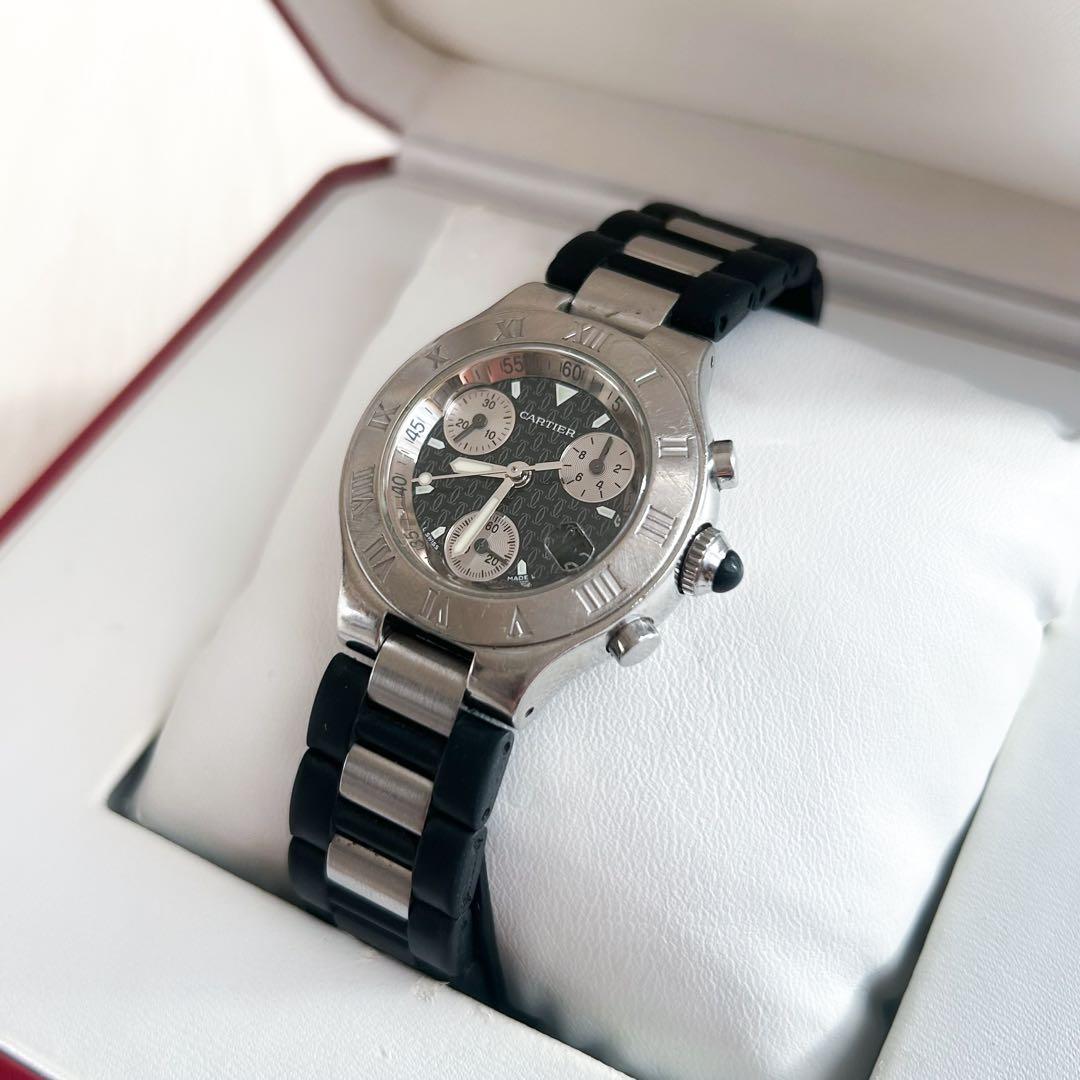 カルティエ ヴァンテアン 21 クロノスカフ SM クォーツ W10198U2