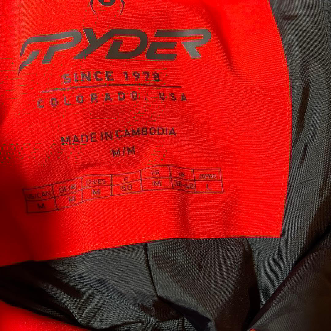 SPYDER スパイダー　スキーウェア メンズ　Mサイズ