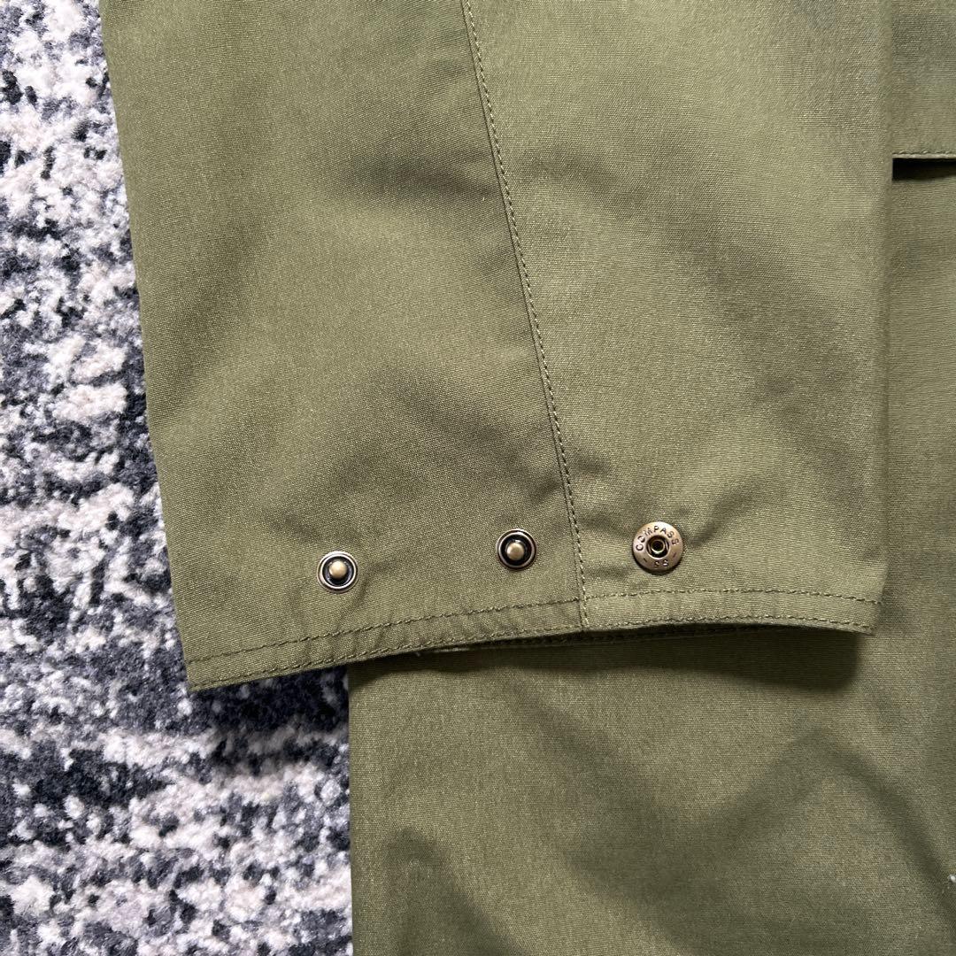 オリーブグリーン コーデュロイ襟 コート