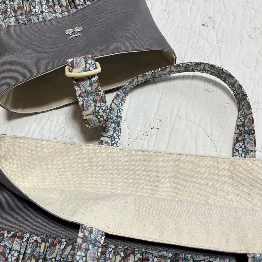 レッスンバッグ　着替え袋　靴袋　3点セット　リバティ　ストロベリーフィースト