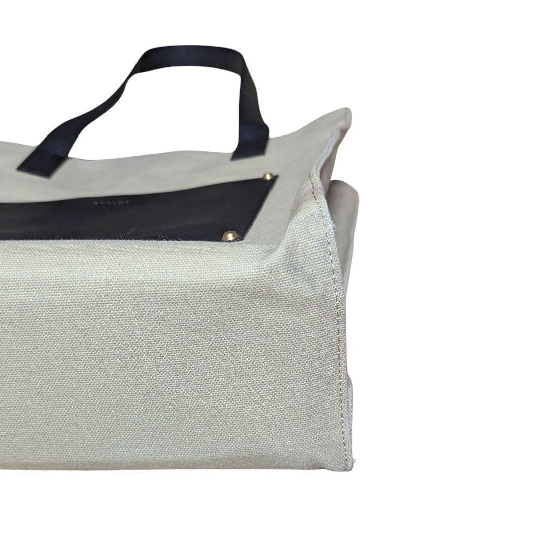 CULLNI Leather Pocket Canvas Tote トートバッグ