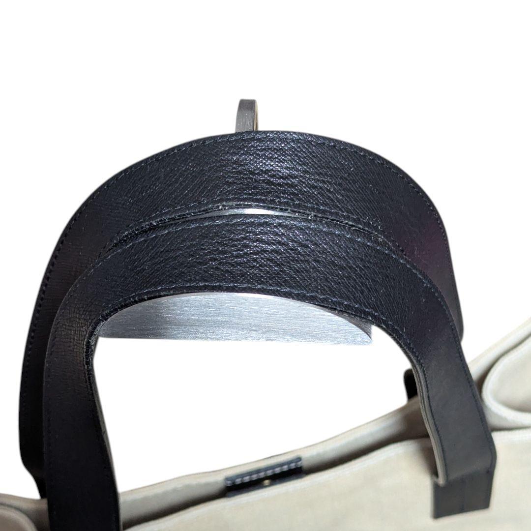 CULLNI Leather Pocket Canvas Tote トートバッグ