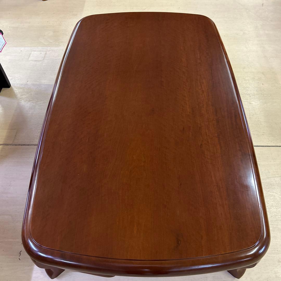 希少☆花梨無垢一枚板 座卓 応接台 猫脚 リビングテーブル 昭和レトロ 高級品