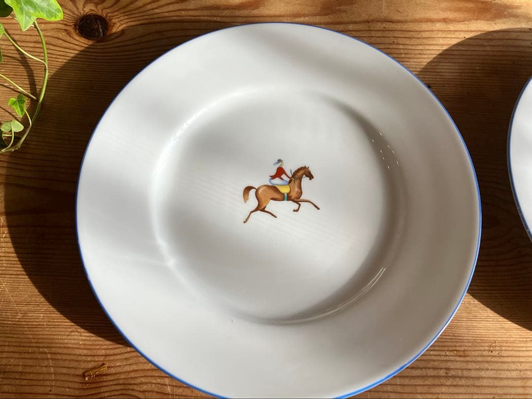 ジノリ　ジオポンティ　Equestrian 乗馬　19.5×2