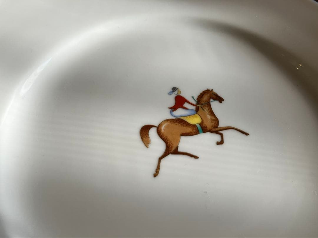 ジノリ　ジオポンティ　Equestrian 乗馬　19.5×2