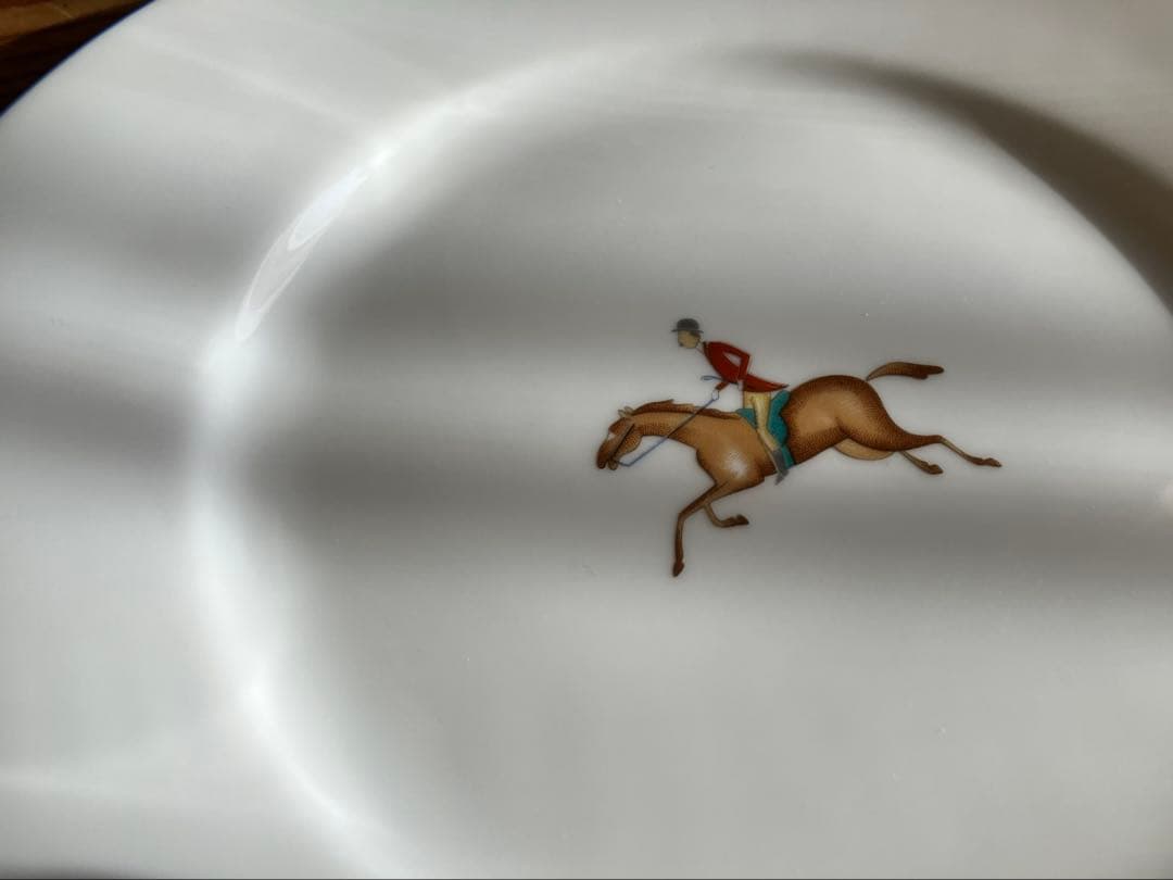 ジノリ　ジオポンティ　Equestrian 乗馬　19.5×2