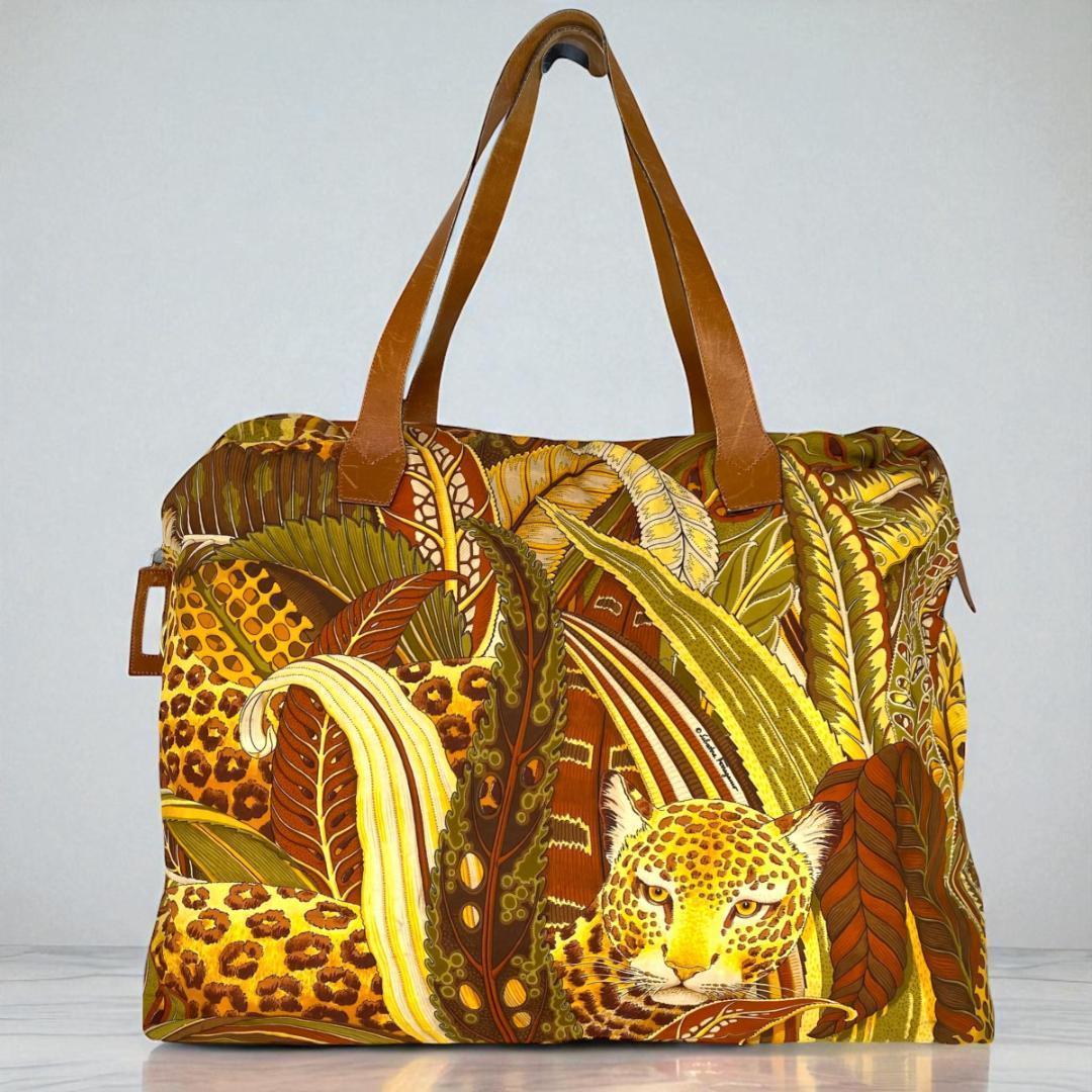 希少✨Salvatore Ferragamo Animal Boston Bag