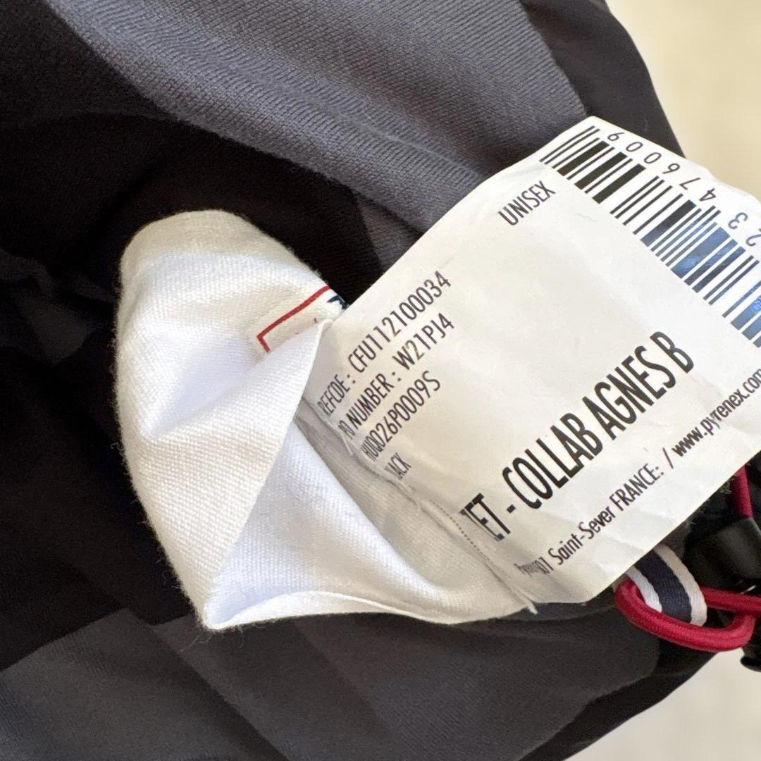 agnes b. AVEC PYRENEX ダウンベスト ブラック　ピレネックス