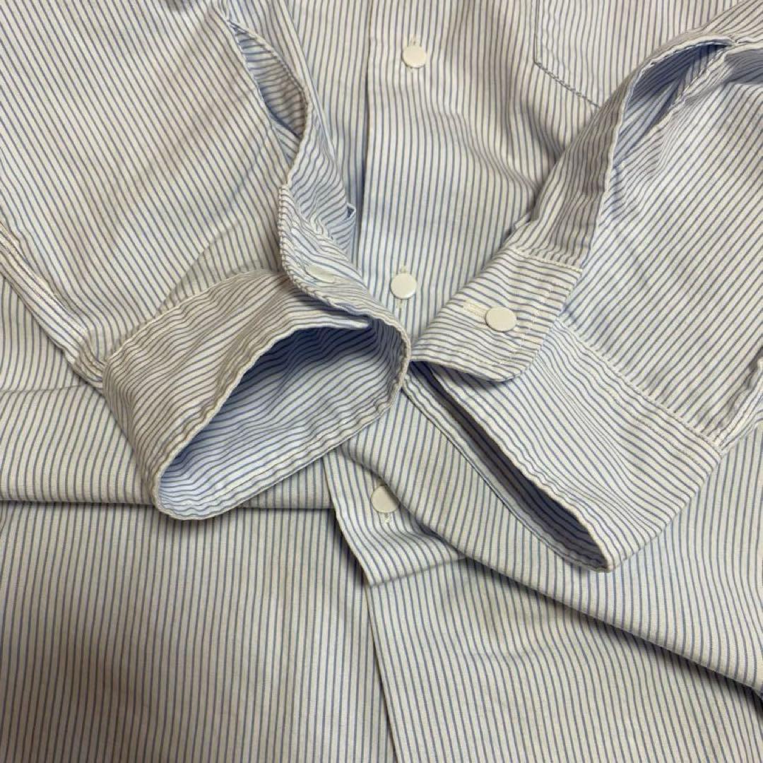 ナナミカ Regular Collar Stripe Wind Shirt