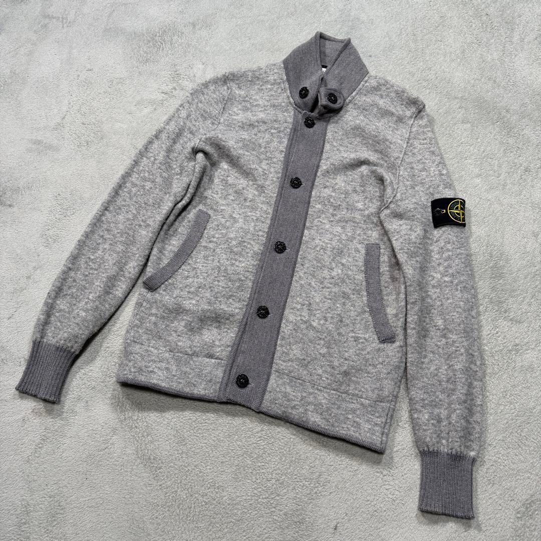 ストーンアイランド　グレー　ニット　カーディガン　6315530B9 Sサイズ