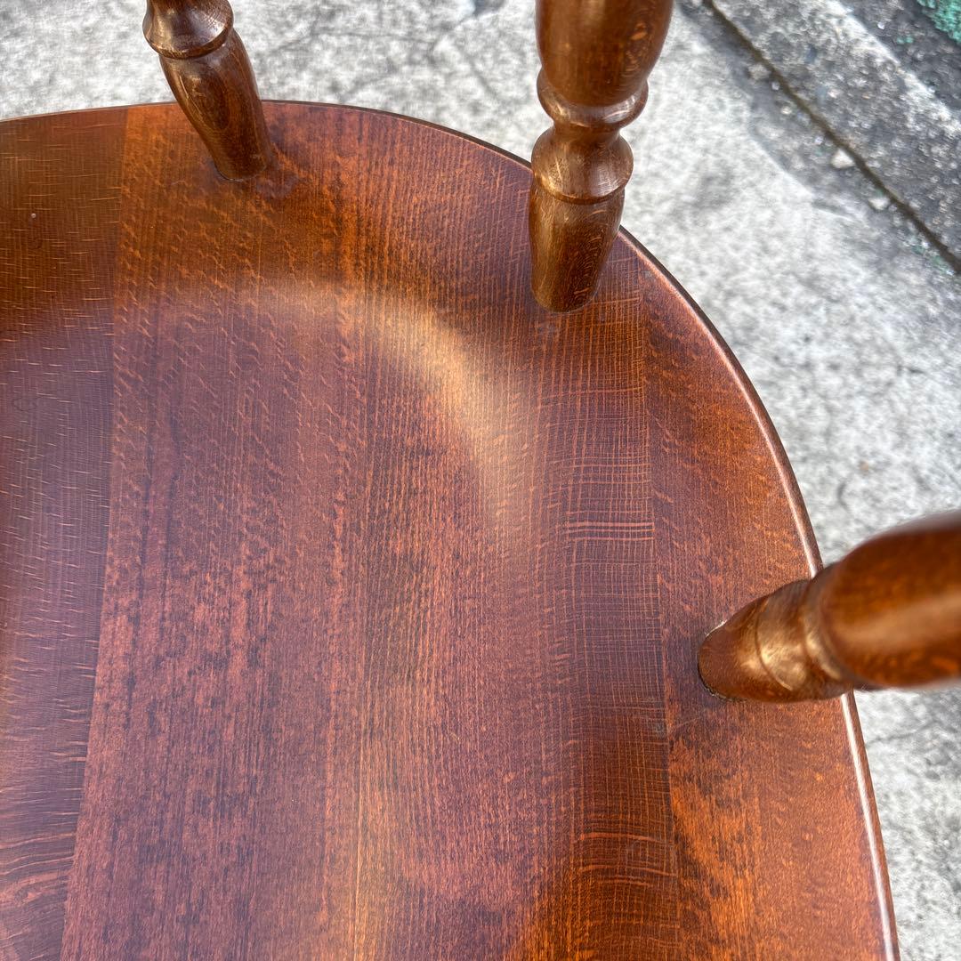 飛騨産業 キツツキ アームチェア 持ち手 ろくろ脚 ヴィンテージ②