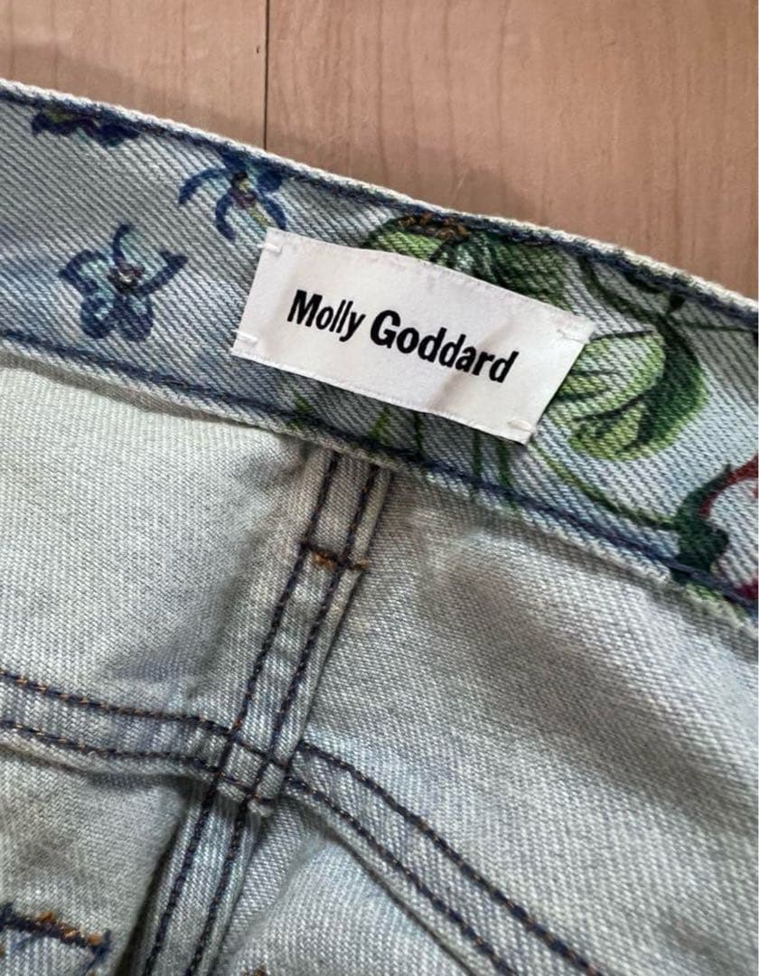 molly goddard 花柄　デニム