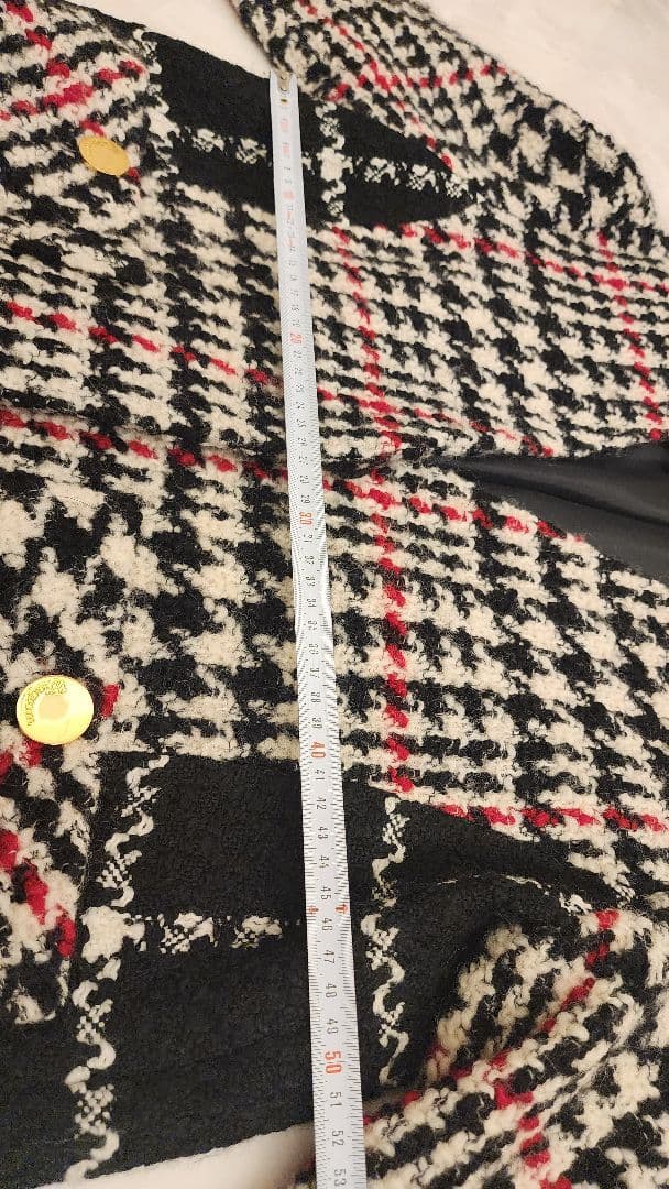 グレースゴンチネンタル　ダイアグラム　チェック柄ロングコート　36