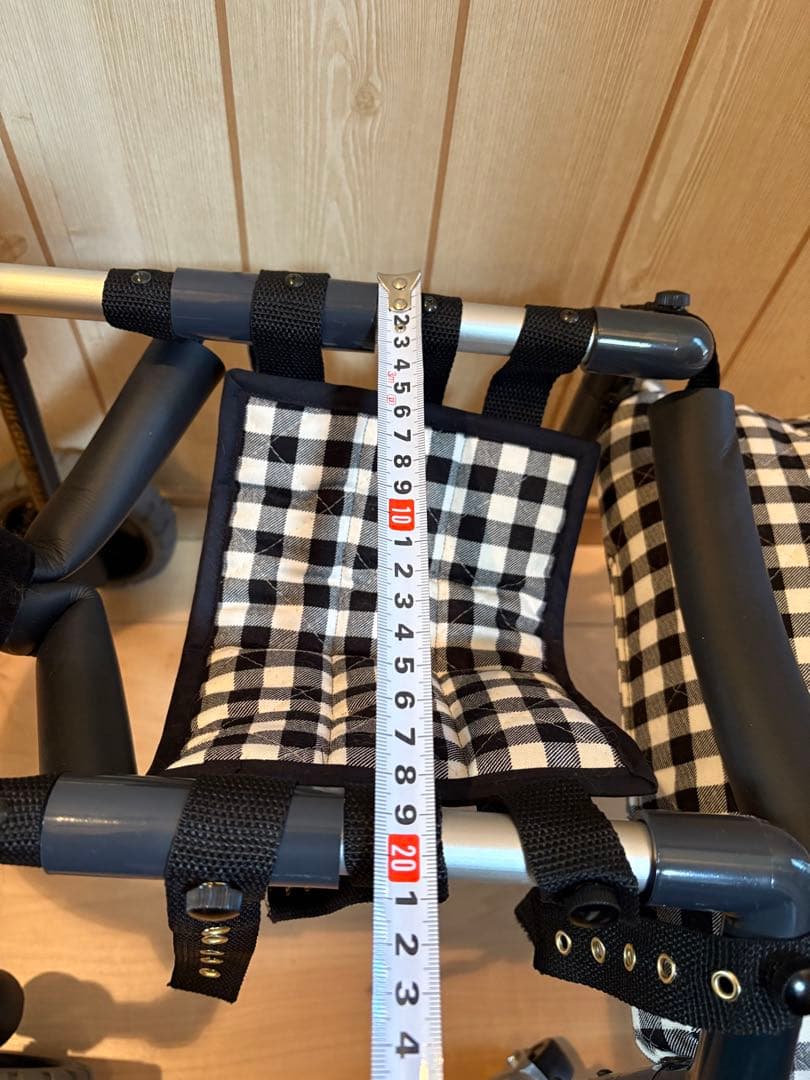 犬用車いす チェック柄