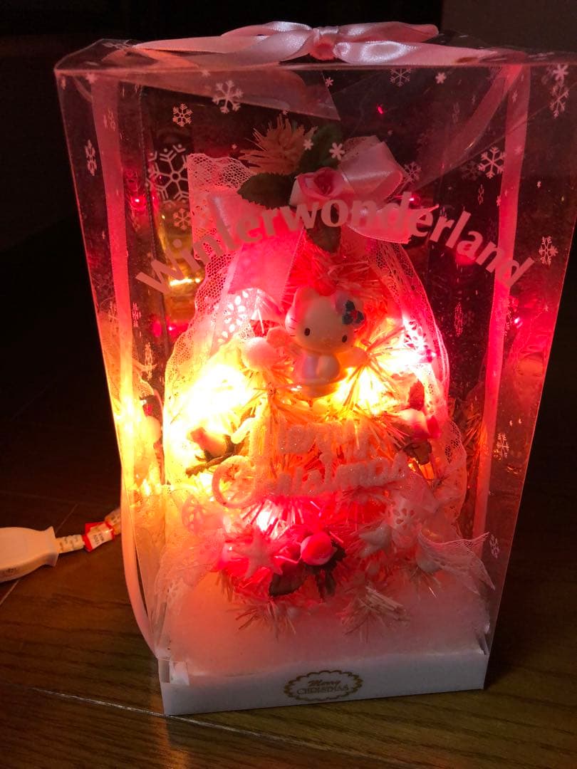 激レア サンリオ ハローキティ 光るクリスマスツリー