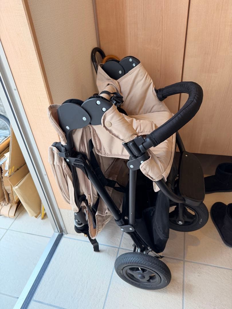エアバギーココ　キャメル　ベビーカー　ブレーキモデル レインカバー