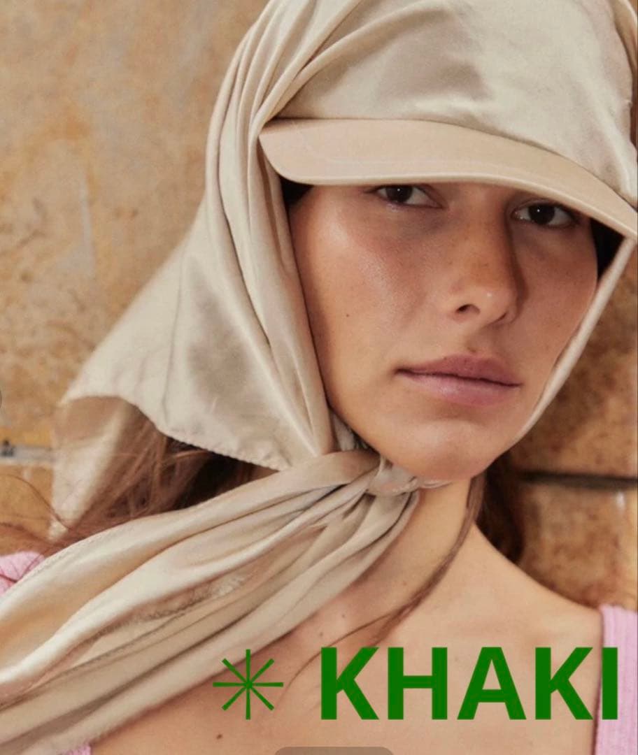 新品未使用shishikui SILK SCARFCAP 百々千晴 kijima