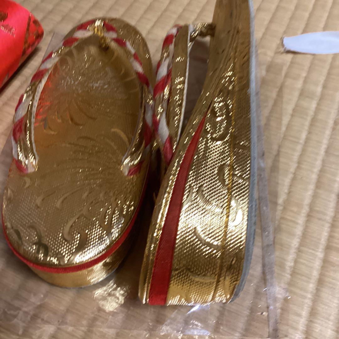 七五三小柄七里フルセット　帯幅14、5センチ　草履21センチ