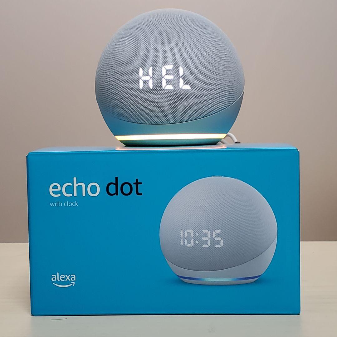 希少 Amazon Echo Dot with Clock 時計付き 第5世代