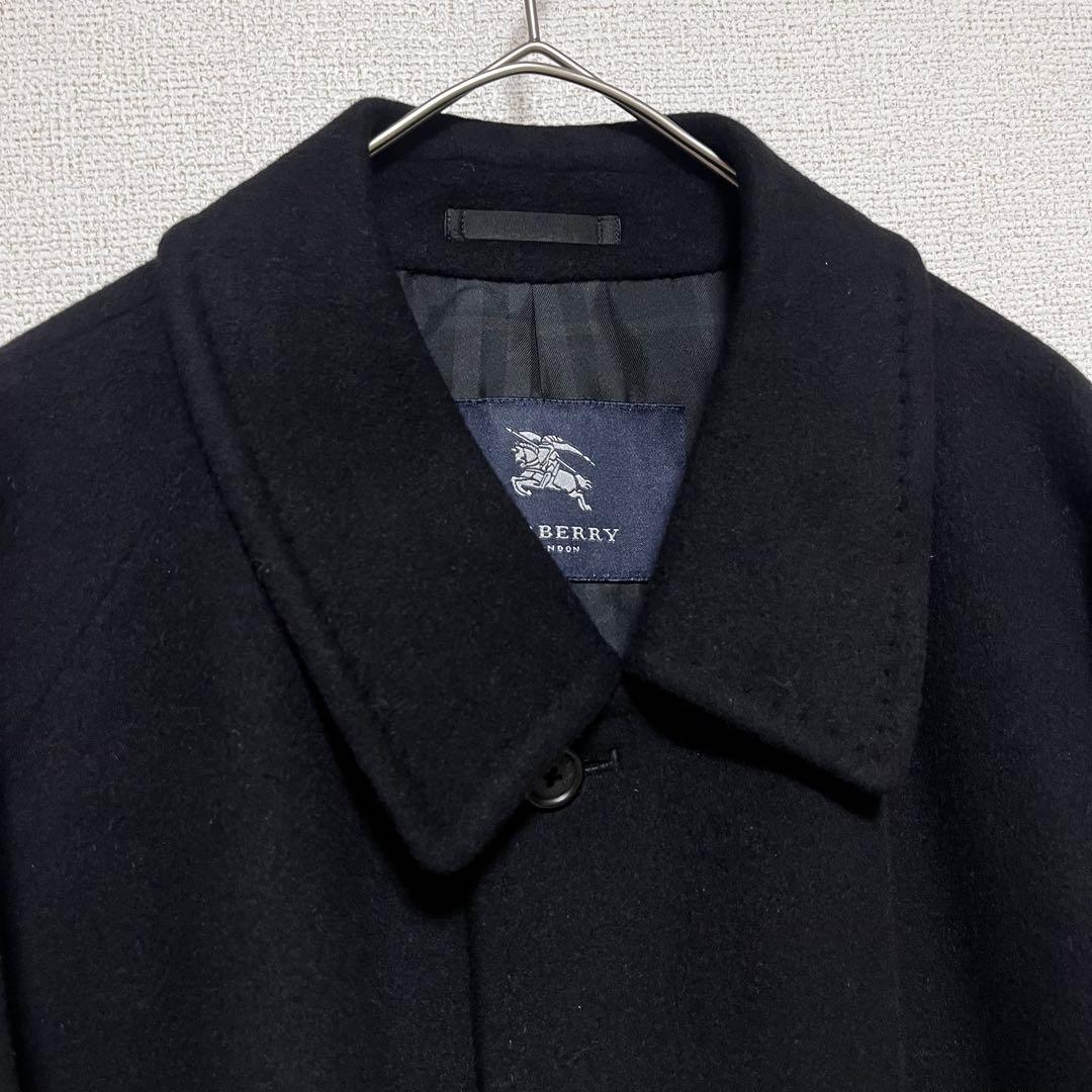 極美品　バーバリーロンドン　カシミヤ、アンゴラ、ウール　ステンカラーコート