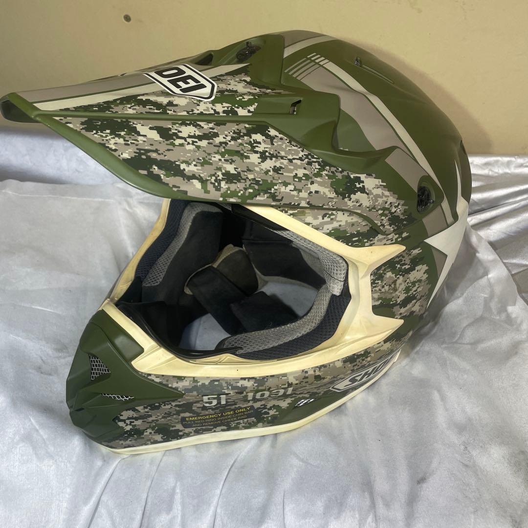 ショウエイ　VFX-W スーパー・ヒュー　迷彩カラー　2016年製造