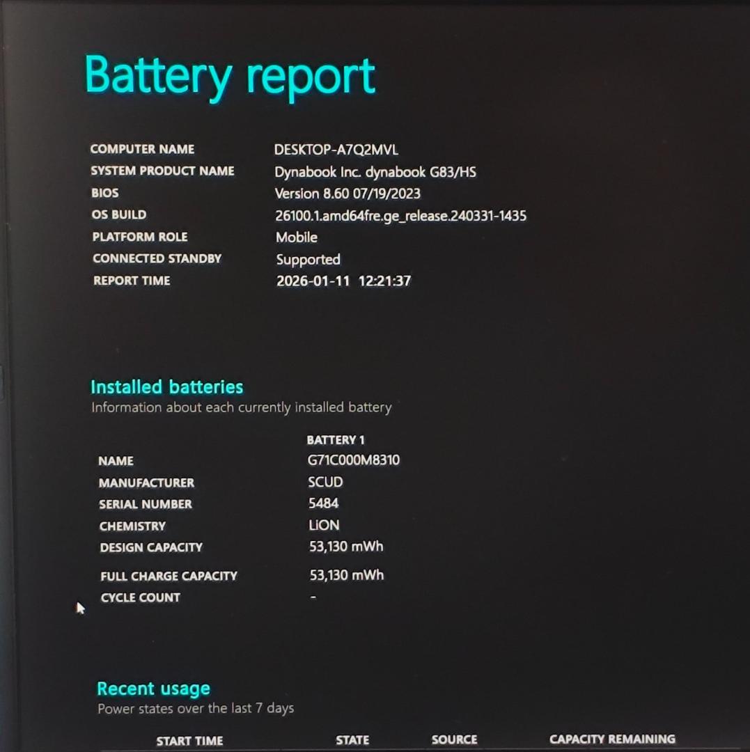 新品マウス付き☆dynabook G83/HS 16/256 第11世代i5③