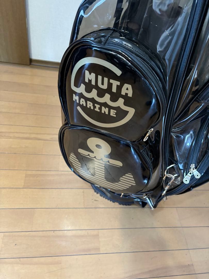 muta marine ゴルフバッグ・キャディバッグ スケルトン 黒/ゴールド