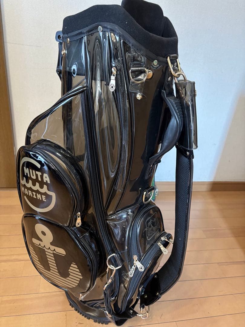 muta marine ゴルフバッグ・キャディバッグ スケルトン 黒/ゴールド