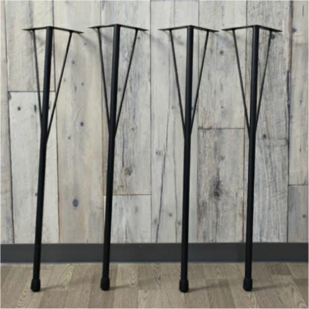 アイアン脚 4本セット テーブル脚 アイアンレッグ DIY素材　鉄脚