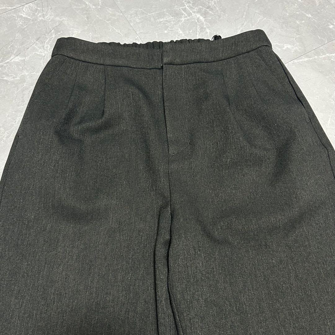 【スーツセレクト】レディース パンツ スーツ セットアップ ノーカラー 4S