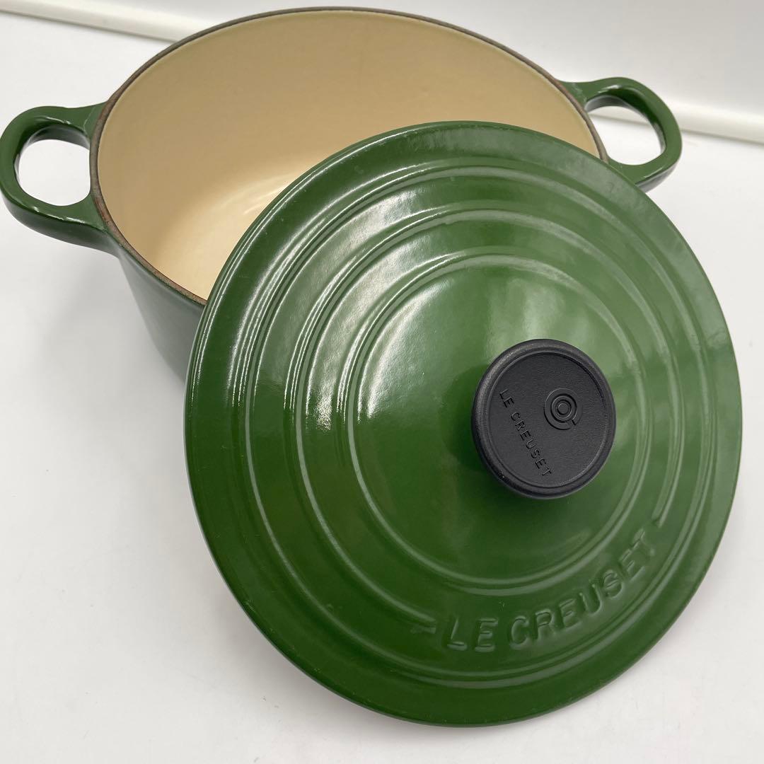 LE CREUSET ル・クルーゼ ココットロンド 18cm モスグリーン