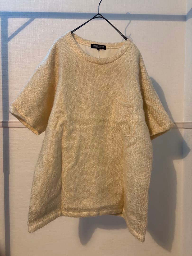 初期UNDER COVER アイボリー オーバーサイズTシャツ　ポケT ポケット