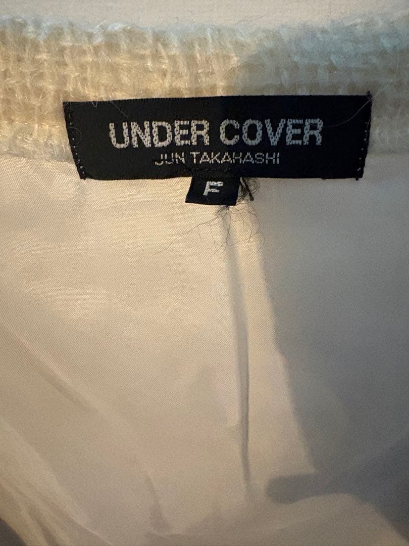 初期UNDER COVER アイボリー オーバーサイズTシャツ　ポケT ポケット