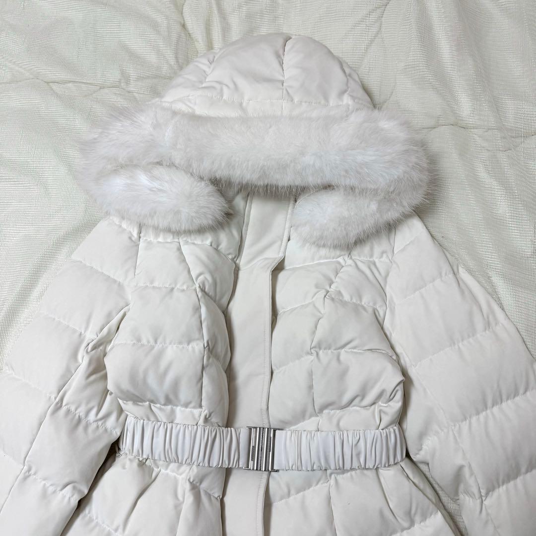 最安値✨　rienda 【神くびれダウン】Aラインダウンワンピコート　ファー