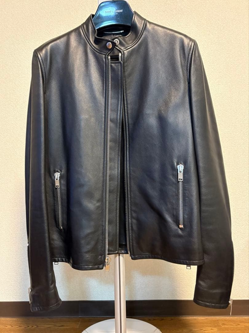 サンローラン キースレザー シングルライダーズ 48 美品