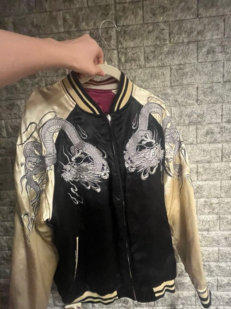 絡繰　スカジャン　リバーシブル