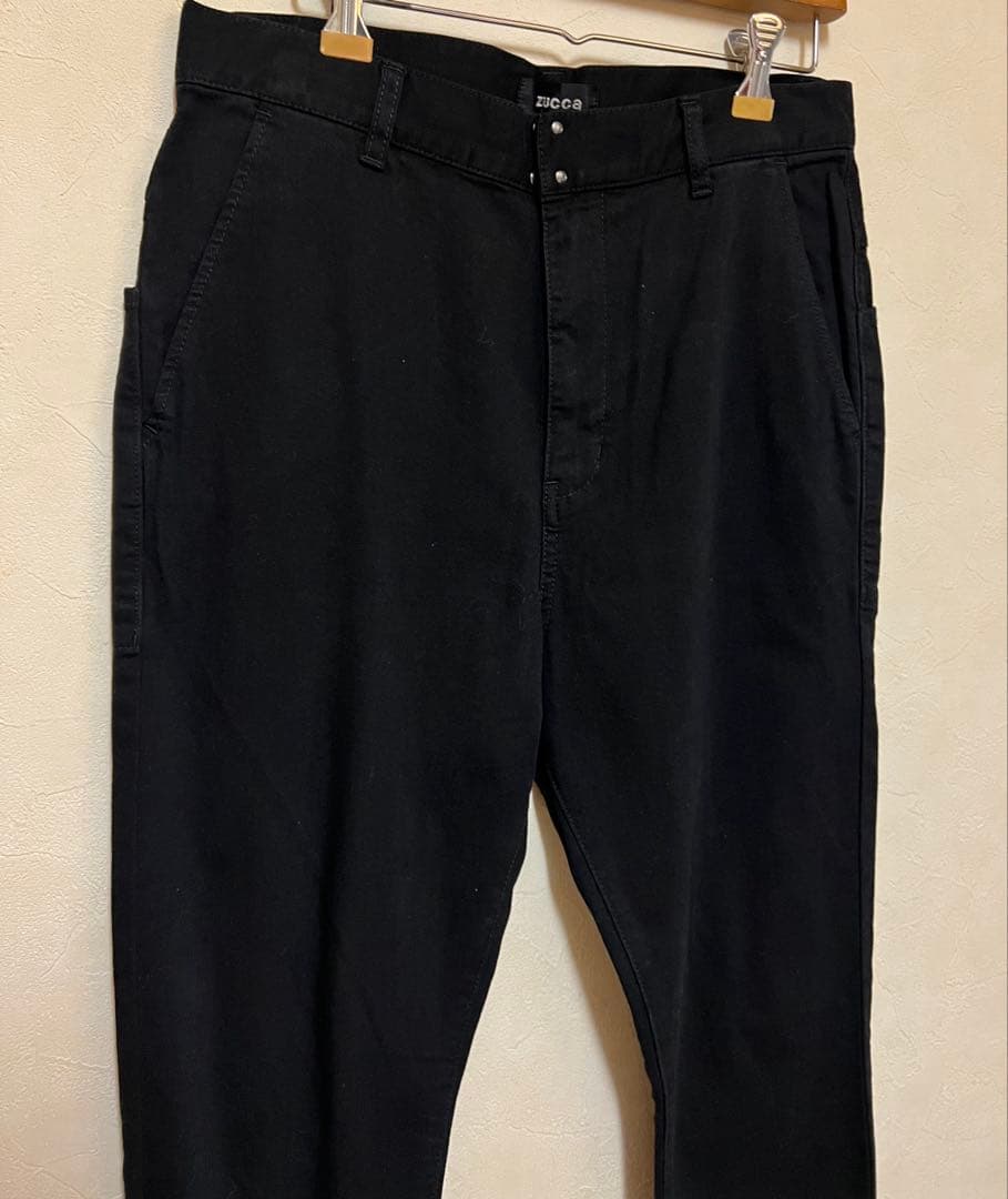 【新品】zucca ズッカ ストレッチデニム パンツ L ブラック