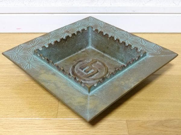 アンティーク 作者謹言 東洋工業 マツダ 灰皿 青銅 鋳物 インテリア 旧車