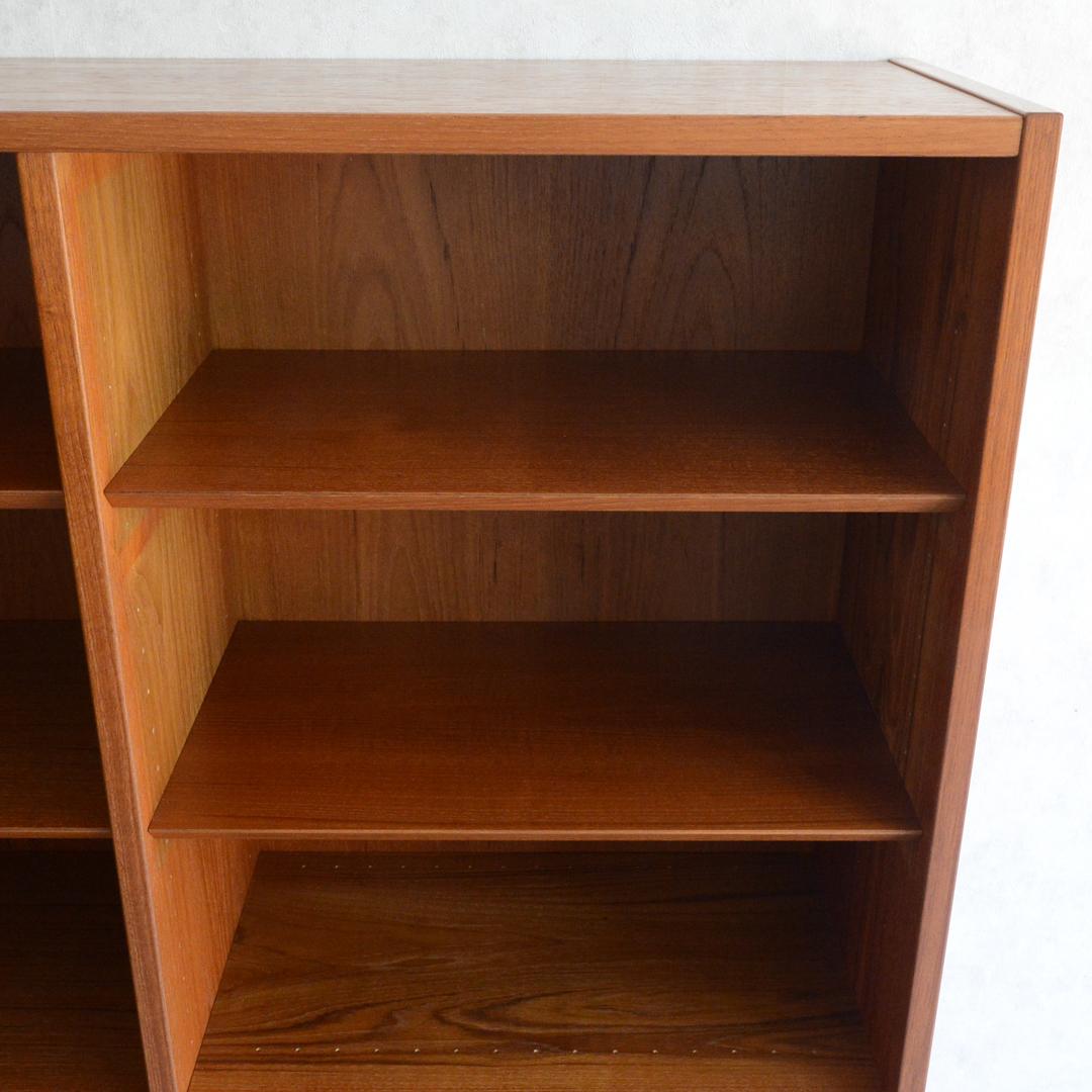デンマーク 北欧ヴィンテージ チーク ブックシェルフ 北欧家具 ディスプレイ