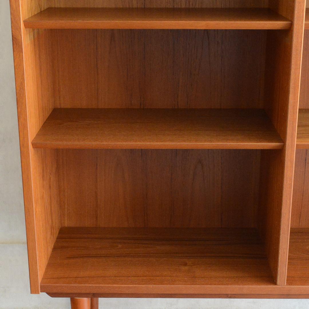 デンマーク 北欧ヴィンテージ チーク ブックシェルフ 北欧家具 ディスプレイ