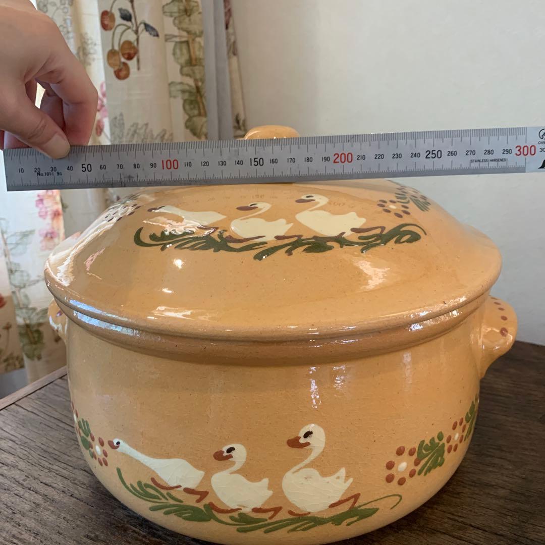 ［新品未使用］フランス製　陶器鍋