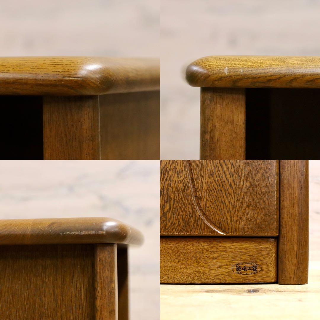 GMHS262○浜本工芸 / HAMAMOTO 電話台 収納棚 楢材 ブラウン